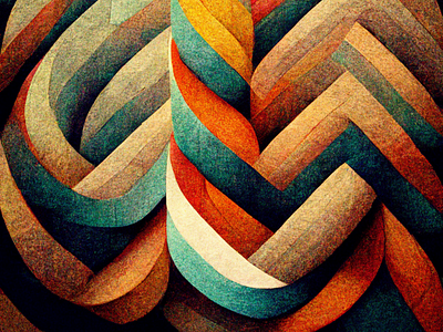Knitted Loops abstract design graphic design illustration