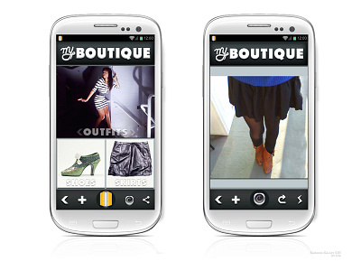 myBoutique android app branding closet design handlettering logo myboutique shop