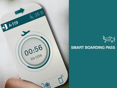 Smart Boarding Pass airtravel automotive informationarchitecture interactiondesign machinelearning smartphone ux