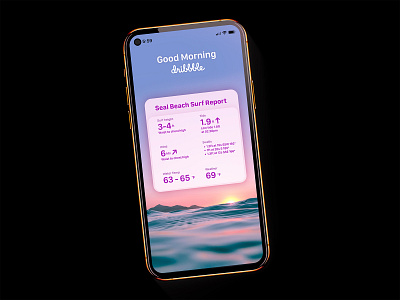 Good Morning Surf design ui