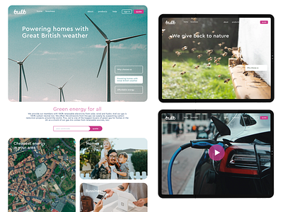 Bulb Website redesign web design