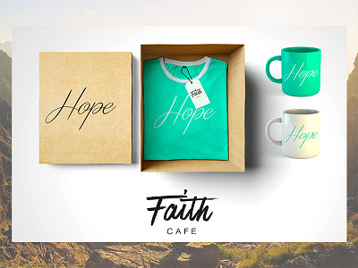 Branded Gift Set Series - Hope apparel cafe faith illustrator mugs photoshop t shirt typography