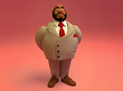 Biggy 3d character illustration