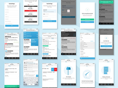 Backstage iOS App Screens by Alexandra Schorndorf on Dribbble