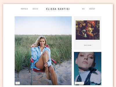 Elissa Santisi Site portfolio site stylist ui ux