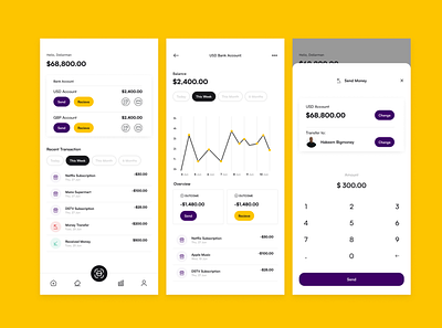 Fintech mobile app design fintech mobile mobileappdesign ui ux