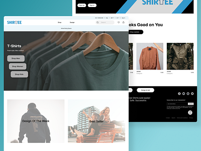 Shirtee design graphic design ui ux