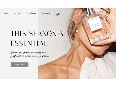 VA Perfumes - Landing Page Header