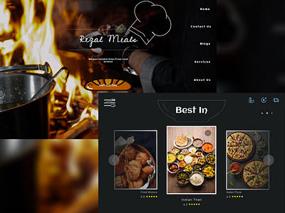 Regal Meals - Chain of Restaurants app branding design graphic design illustration logo typography ui ux vector