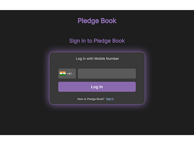 Pledge Book - Web App Design app branding design graphic design illustration logo typography ui ux vector