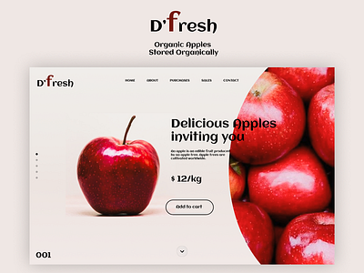 D'fresh - Product Landing Page app branding design graphic design logo typography ui ux