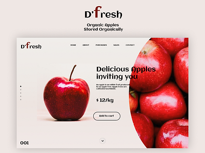 D'fresh - Product Landing Page