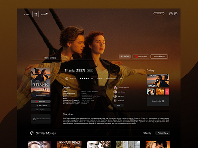 Movie Streaming Platform - Movibes app branding design graphic design logo ui ux vector