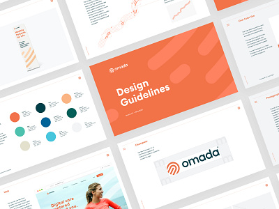 Omada Design Guidelines brand brand identity brandbook branding design guidelines human idenity logo logo design omada print team uxui web