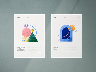 Core Values brand branding clean color core design geometric illustration internal poster shapes typography values