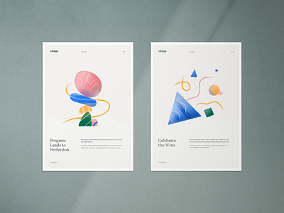 Core Values 5 & 6 brand branding clean color core design geometric identity illustration internal poster shapes typography values