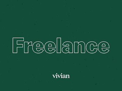 We're Hiring — Freelance Designer brand design designer freelance green healthcare hiring nurse recruiting vivian