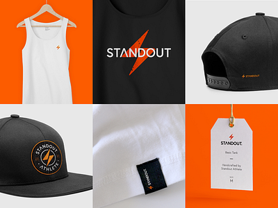 Standout Branding cap hat logo standout t shirt tag tank top