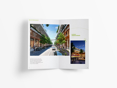 Brochure Spread booklet brochure clean design grid layout print simple spread typography