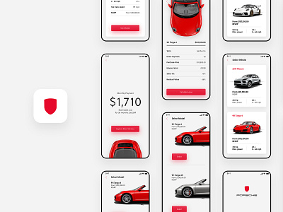 Daily UI #005 App Icon app car clean icon interaction ios iphone porsche