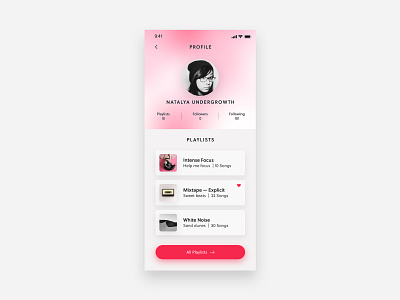 Daily UI #006 — User Profile cards challenge cta daily ui playlist ui user card user profile