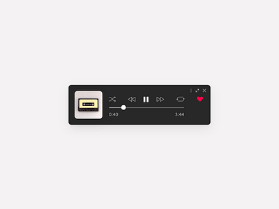 Daily UI #009 — Spotify Mini Concept clean daily ui mini music player spotify ui