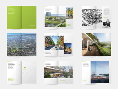 Brochure Spreads booklet branding brochure clean design grid layout print property real estate spread typography