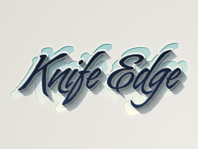 Knife Edge text blend tool design illustrator shadows text effects vector