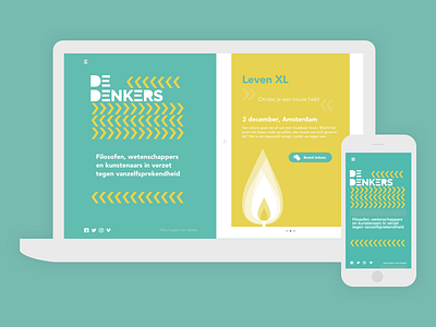 De Denkers design desktop mobile ui ux webdesign