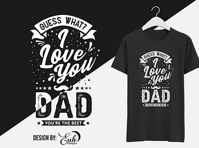 Happy Father's Day T-shirt Design design graphic design t shirt design typography