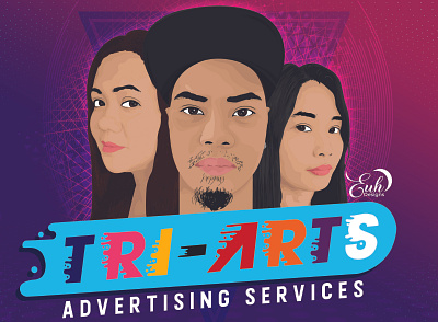 Tri-Arts Advertising Services Wallpaper design graphic design illustration vector