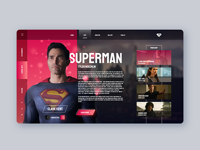 Hello Dribbble! my first shot first shot graphic design hello dribbble heroe web interaction interface landing motion graphics superman superman web ui ui design user experience ux web web design web marketing web page website