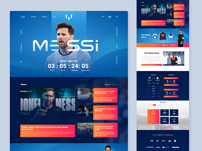 Messi Store- Landing Page Concept