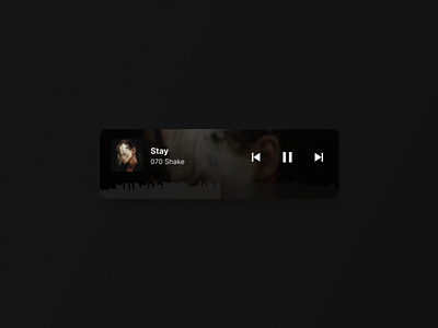 Music Player Widget appdesign dailyui design figma mobileapp music ui userexperience ux