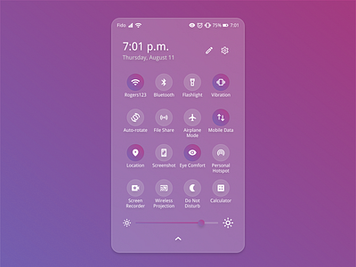 Glassmorphism Settings dailyui design figma glassmorphism settings ui userexperience ux