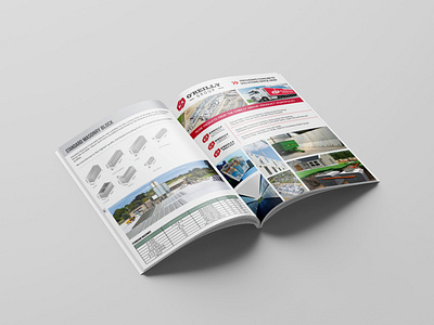 Stone Brochure Design Spread branding brochure design paving brochure stone brochure