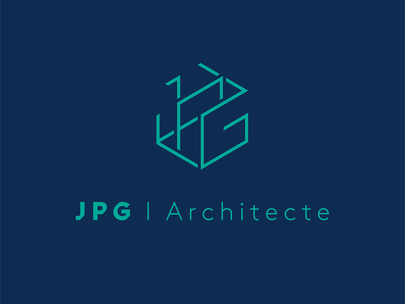 JPG Architecte architecte branding branding and identity icon isometric logo logo design