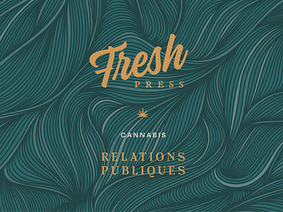 Fresh Press - Relations publiques branding branding and identity business cannabis design firm identité visuelle logo logo design marijuana montreal press public relations relations weed