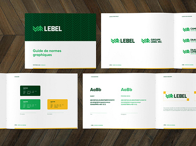 Groupe Lebel brand branding branding and identity design guidelines identité visuelle logo logo design lumber manufacturer tree wood