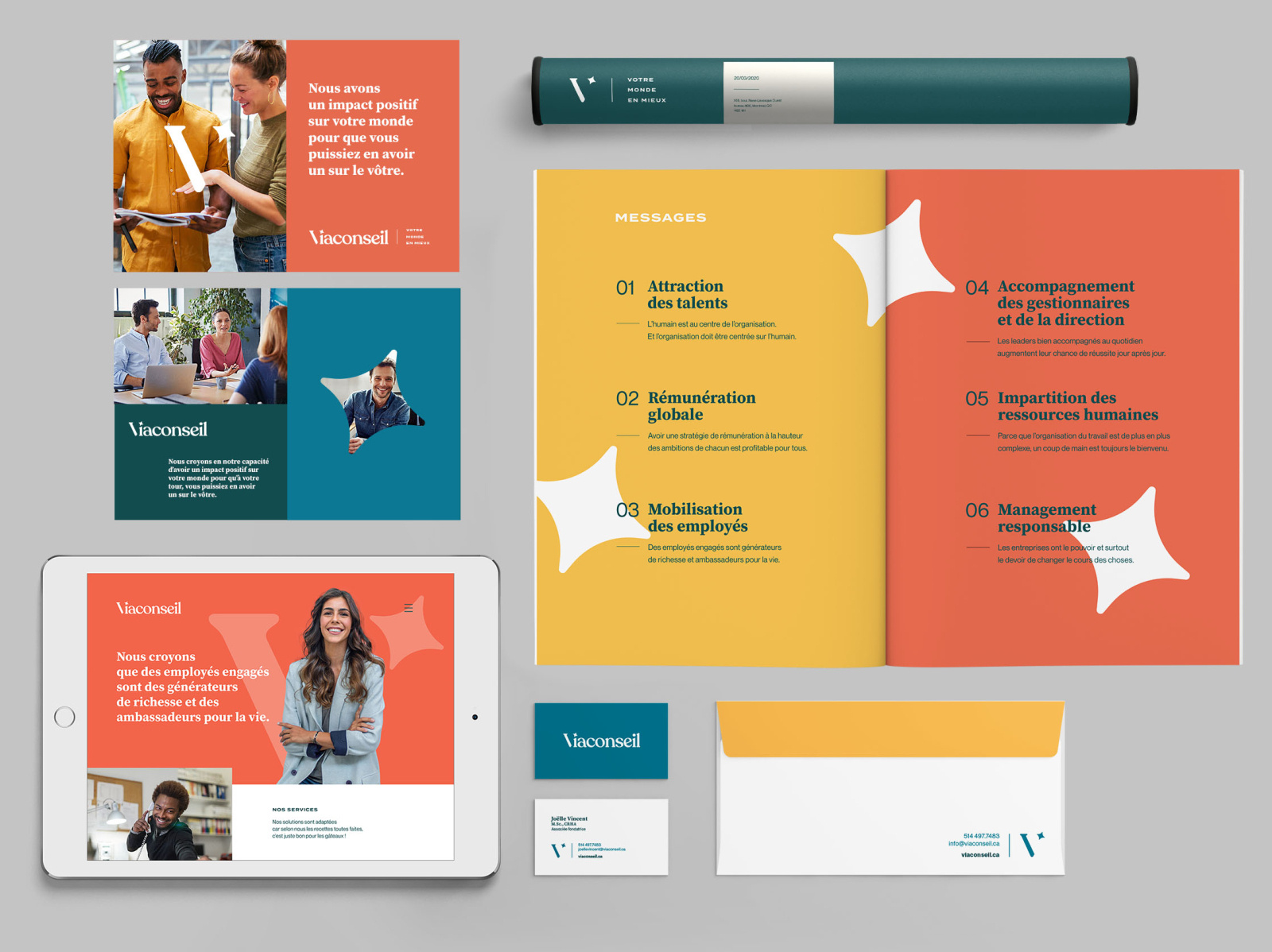 Viaconseil Brand Environment By Felix Bourdon On Dribbble