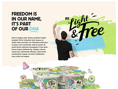 Light & Free - Danone website