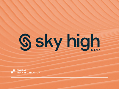 Sky High ERP branding and identity consulting digital erp firm logo monogram sh