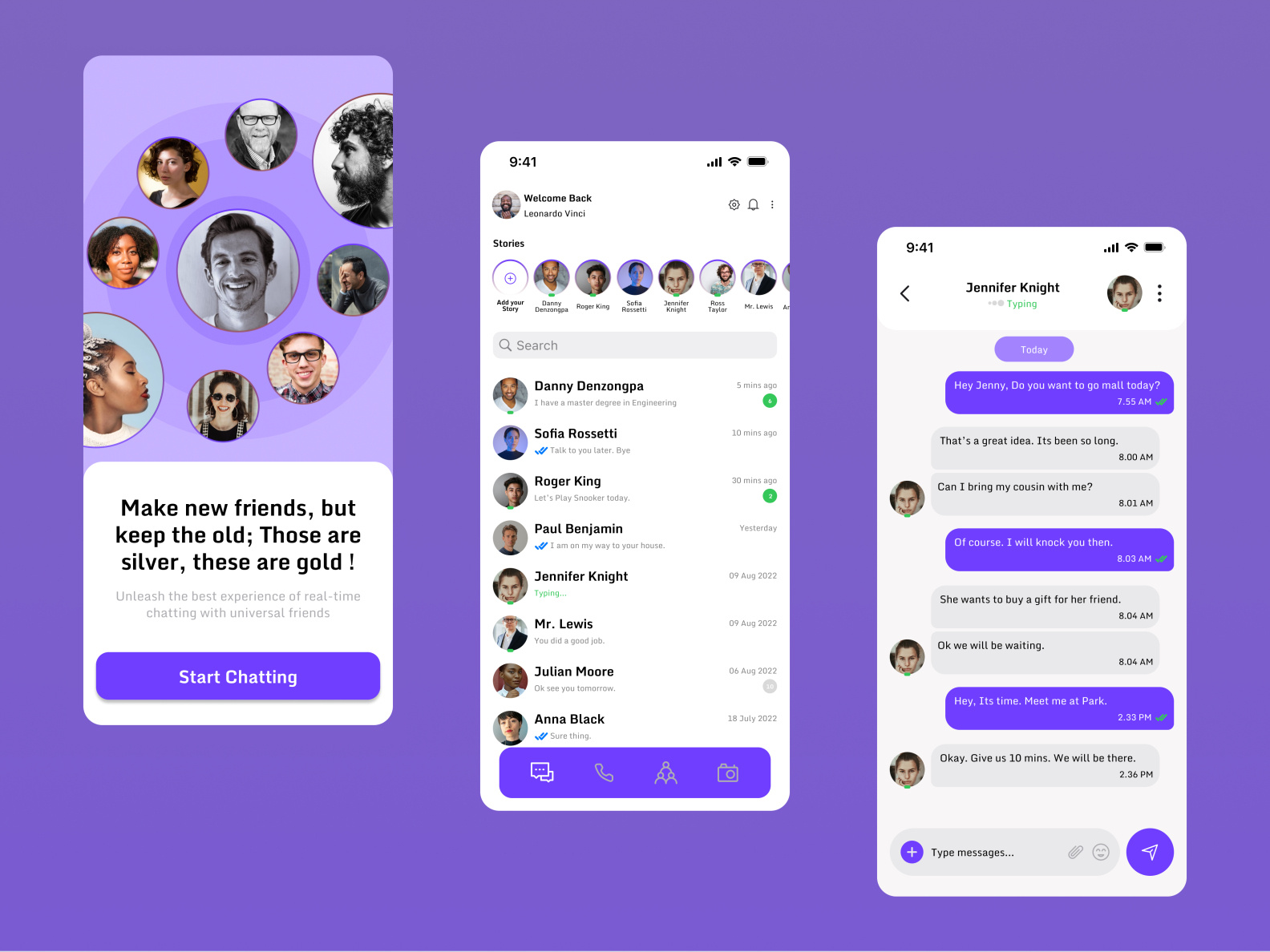 Messaging Concept App by Sourav Das Shuvo on Dribbble