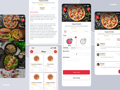 Food Ordering App Design android android app app app design app design mockup app interface design food app food app design ios ui uiux user experience user interface ux
