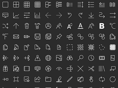 Fluent design based icons