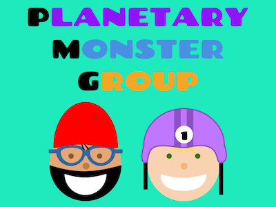 Planetary Monster Group Album Art album art album cover cartoon children kids music
