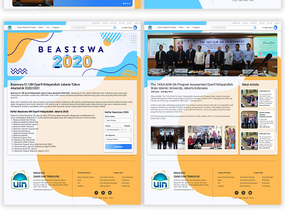 Landing Page AIS UIN JKT #2 graphic design ui