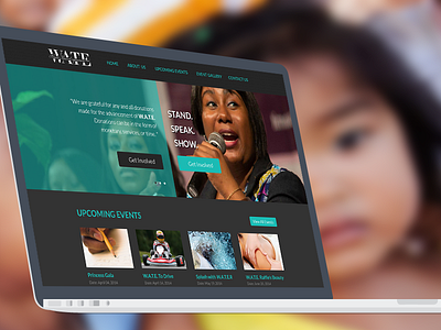 Women Access to Empowerment Homepage UI