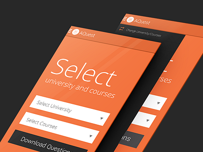 Aquest: Old Question Collection app academic education mobile app questions uiux