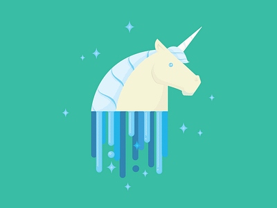 Oozing Creativity adobe illustrator creativity graphic illustration magic social social media unicorn vector illustration